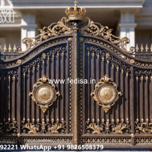 Loha Get Design, Four Fold Gate Design Iron Gate Stock Photos And Images
