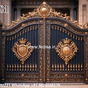 Mild Steel Gate Design, Makan Gate Design Iron Gate Stock Photos And Images