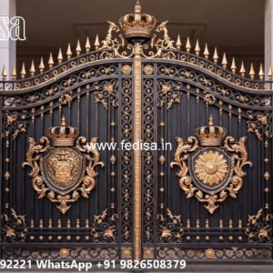 Mild Steel Gate Design, Folding Gate Design For Garage Iron Gate Stock Photos And Images