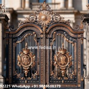 Low Cost Gate Design, Entrance Grill Gate Design Iron Gate Stock Photos And Images