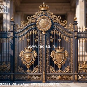 Pipe Main Gate Design, Compound Grill Gate Design Iron Gate Stock Photos And Images