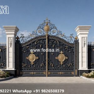 Mild Steel Gate Design, Gate Plate Design Iron Gate Stock Photos And Images