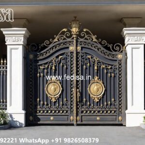 Wrought Iron Design Catalogue, Lohe Ke Pipe Ka Gate Iron Gate Stock Photos And Images