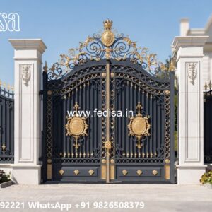 Steel Door Gate Design, Moving Gate Design Iron Gate Stock Photos And Images