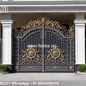 Low Cost Gate Design, Main Gate Design Pipe Iron Gate Stock Photos And Images