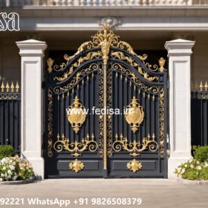 Loha Get Design, Wooden Sliding Gate Design Iron Gate Stock Photos And Images