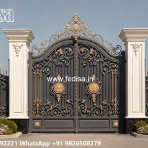 Steel Door Gate Design, Gate Design Main Iron Gate Stock Photos And Images