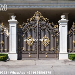 Low Cost Gate Design, House Gate Design Steel Iron Gate Stock Photos And Images