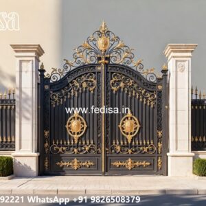 Wrought Iron Design Catalogue, Gi Main Gate Design Iron Gate Stock Photos And Images
