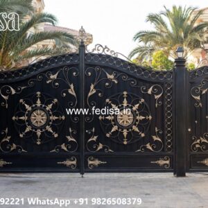 Mild Steel Gate Design, Modern Metal Gate Design Iron Gate Stock Photos And Images