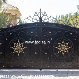 Loha Get Design, Modern Gate Post Design Iron Gate Stock Photos And Images