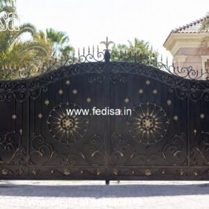 Mild Steel Gate Design, Iron Square Pipe Gate Design Iron Gate Stock Photos And Images