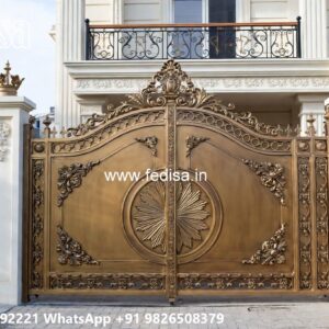 Mild Steel Gate Design, Garage Sliding Gate Design Iron Gate Stock Photos And Images