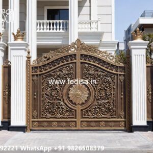 Mild Steel Gate Design, Small House Main Gate Design Iron Gate Stock Photos And Images