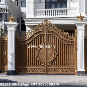 Steel Get Dijain, Steel Gate Design 4 Feet Iron Gate Stock Photos And Images