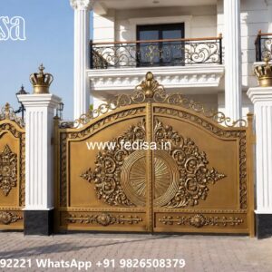 Low Cost Gate Design, Iron Sheet Main Gate Design Iron Gate Stock Photos And Images