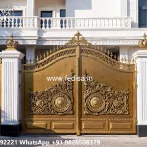 Low Cost Gate Design, Gate Door Design Modern Iron Gate Stock Photos And Images