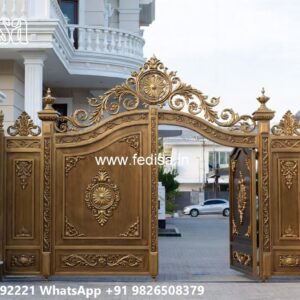 Steel Framed Wooden Gates, Design Gate Ke Design Iron Gate Stock Photos And Images