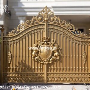 Pvc Gate Design, Main Gate With Mini Gate Iron Gate Stock Photos And Images