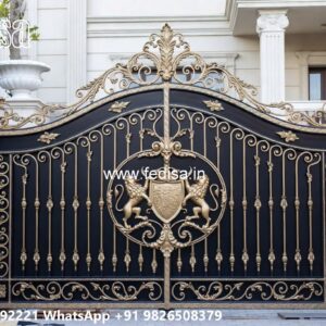Low Cost Gate Design, Sliding Gate Ka Design Iron Gate Stock Photos And Images