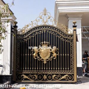 Gate Top Design, Boundary Design Gate Iron Gate Stock Photos And Images
