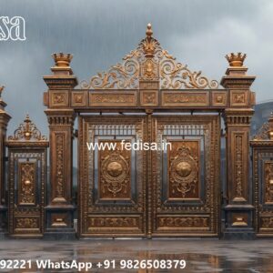 Low Cost Gate Design, Indian Front Gate Design Iron Gate Stock Photos And Images