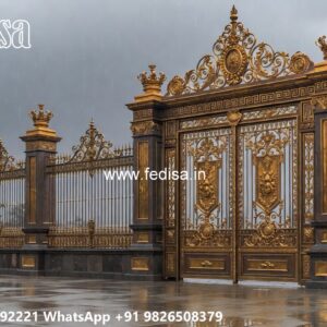 Pvc Gate Design, Sliding Compound Gate Iron Gate Stock Photos And Images