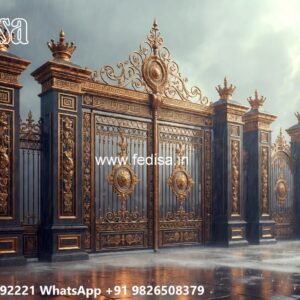 Mild Steel Gate Design, Fancy Design Gate Iron Gate Stock Photos And Images