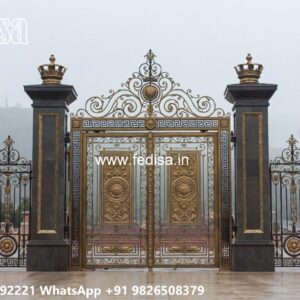 Low Cost Gate Design, Side Gate Designs For Home Iron Gate Stock Photos And Images