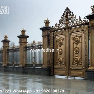 Loha Get Design, Luxury Main Gate Design Iron Gate Stock Photos And Images