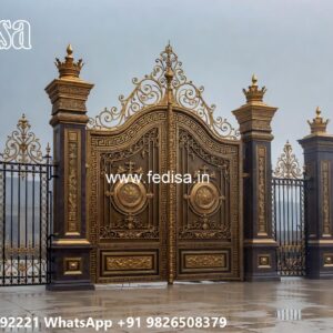 Low Cost Gate Design, Gate Design 6 Feet Iron Gate Stock Photos And Images