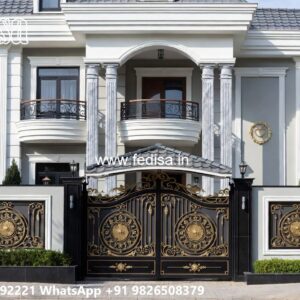 Gate Top Design, Home Door Gate Design Iron Gate Stock Photos And Images