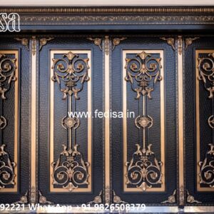 Mild Steel Gate Design, Box Pipe Gate Design Iron Gate Stock Photos And Images