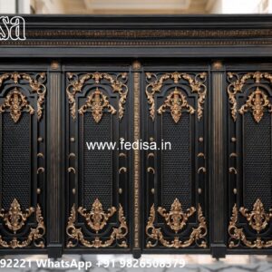 Low Cost Gate Design, Gate Design Small House Iron Gate Stock Photos And Images