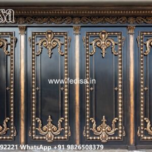 Mild Steel Gate Design, Pushing Gate Design Iron Gate Stock Photos And Images
