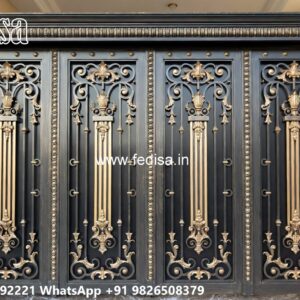 Steel Door Gate Design, Lightweight Steel Gate Design Iron Gate Stock Photos And Images