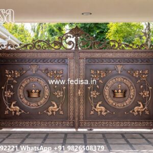 Pvc Gate Design, Design Of Steel Gate Of House Iron Gate Stock Photos And Images