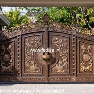 Steel Get Dijain, Easy Gate Design Iron Gate Stock Photos And Images