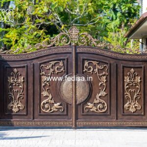 Gate Top Design, Modern Boundary Gate Design Iron Gate Stock Photos And Images