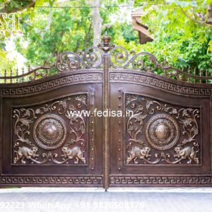 Gate Top Design, Fancy Metal Gates Iron Gate Stock Photos And Images