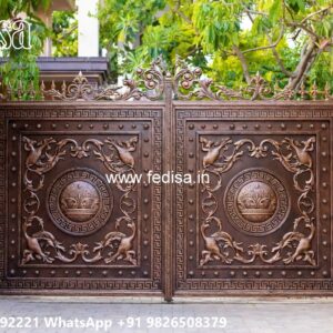 Low Cost Gate Design, Contemporary Side Gates Iron Gate Stock Photos And Images