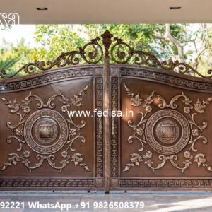 Gate Top Design, Main Gate Pipe Design New Iron Gate Stock Photos And Images
