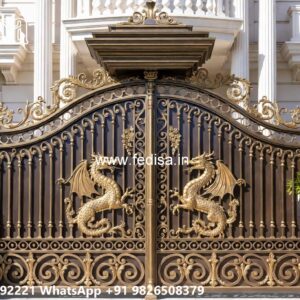 Steel Framed Wooden Gates, Channel Gate Ka Design Iron Gate Stock Photos And Images