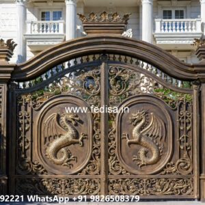Mild Steel Gate Design, Main Gate Design 6 Feet Iron Gate Stock Photos And Images
