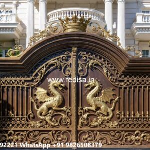 Wrought Iron Design Catalogue, Channel Gate Colour Design Iron Gate Stock Photos And Images