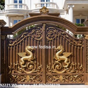 Steel Get Dijain, Front Door Steel Gate Design Iron Gate Stock Photos And Images