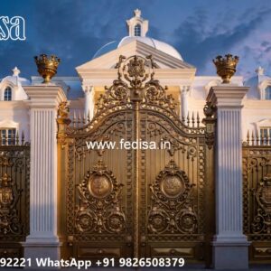 Mild Steel Gate Design, Steel Gate Design 6 Feet Iron Gate Stock Photos And Images