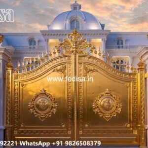 Gate Top Design, Plate Gate Design Iron Gate Stock Photos And Images