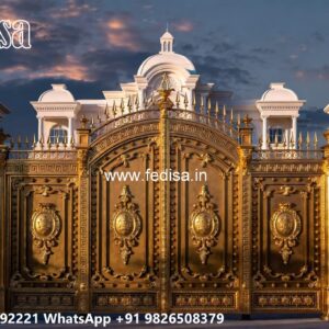 Steel Framed Wooden Gates, Door Steel Gate Design Iron Gate Stock Photos And Images