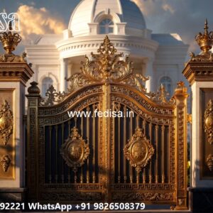 Pipe Main Gate Design, Double Main Gate Design Iron Gate Stock Photos And Images